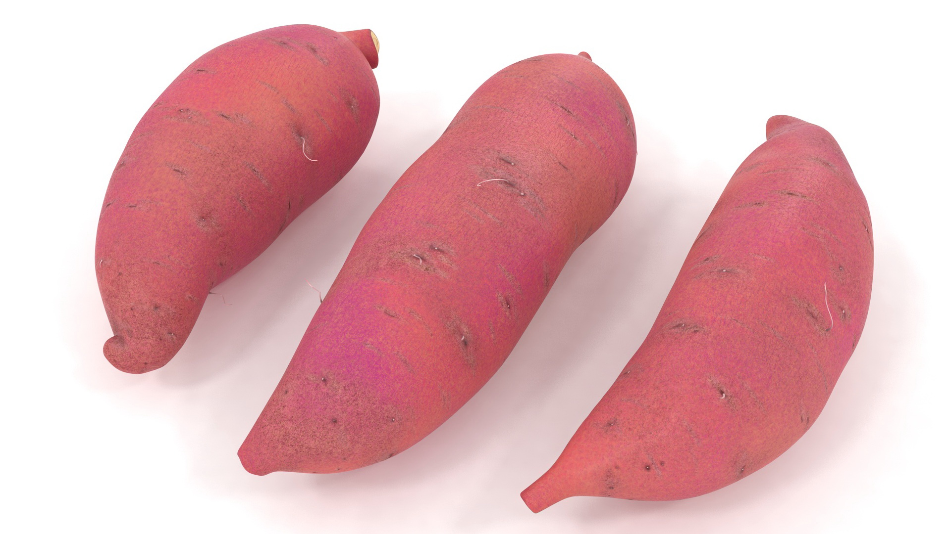 3D Sweet Potatoes Red model