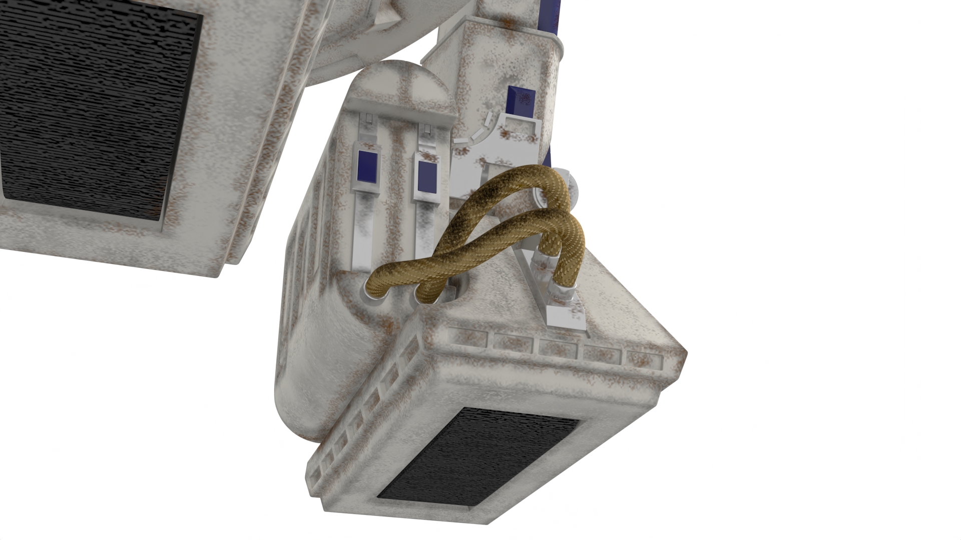 3D R2-D2 Droid Rigged model