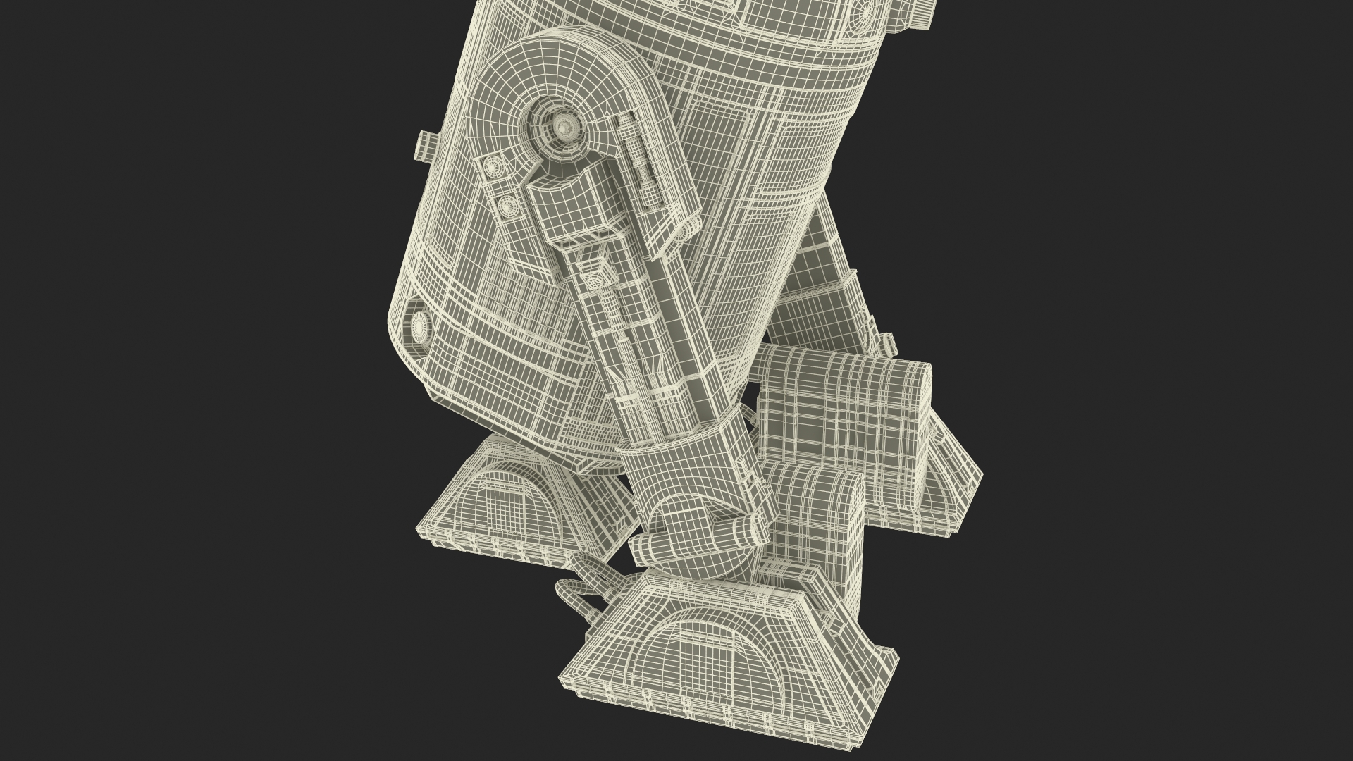 3D R2-D2 Droid Rigged model