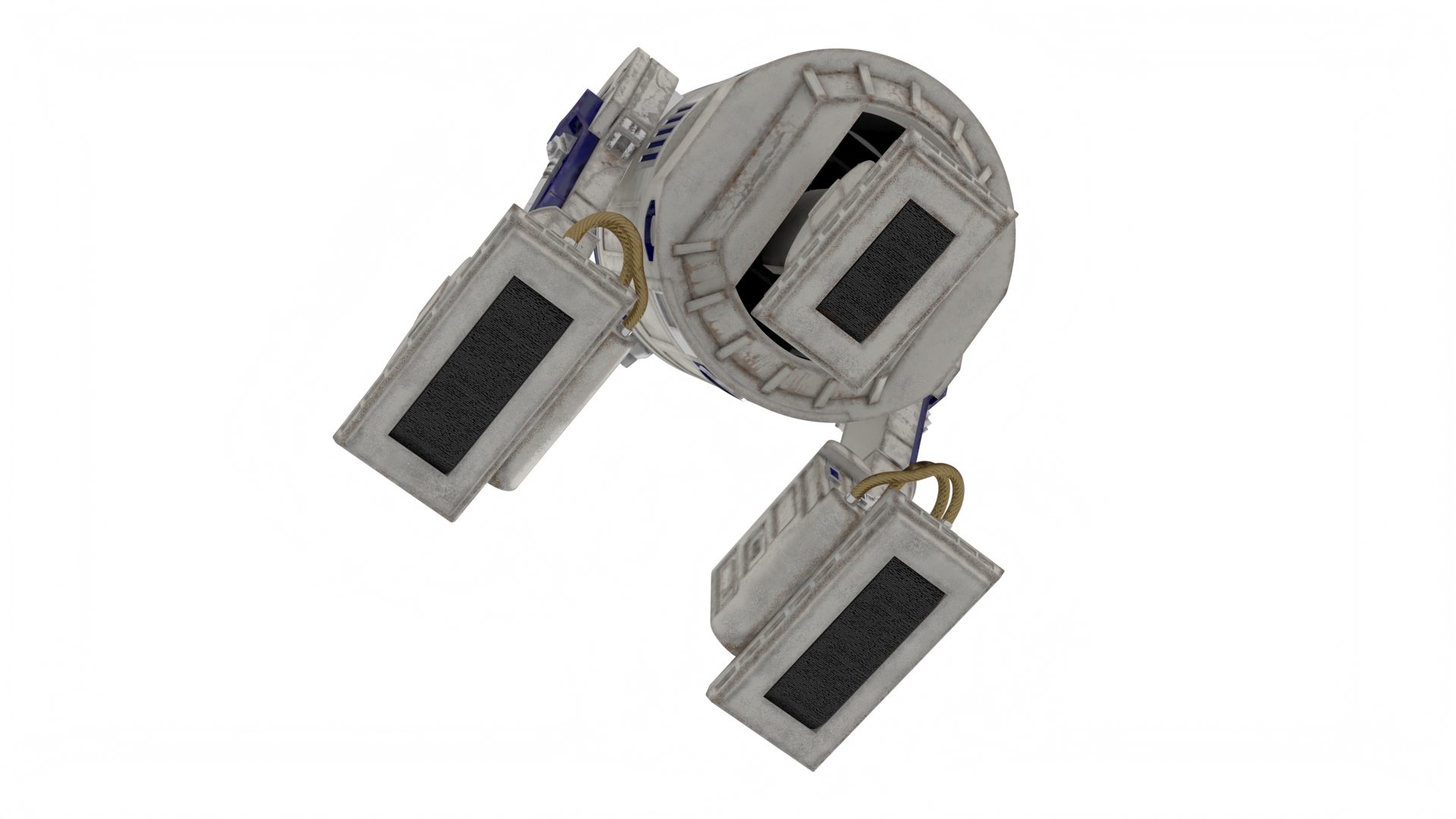 3D R2-D2 Droid Rigged model