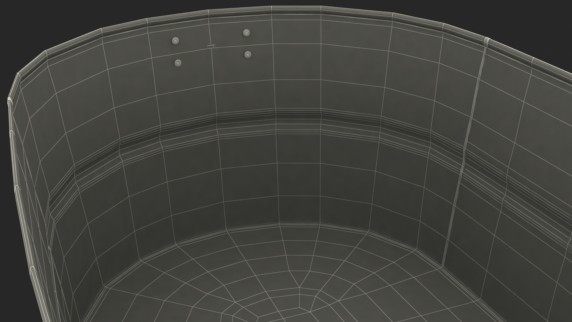 Rusty Oval Tub 3D model