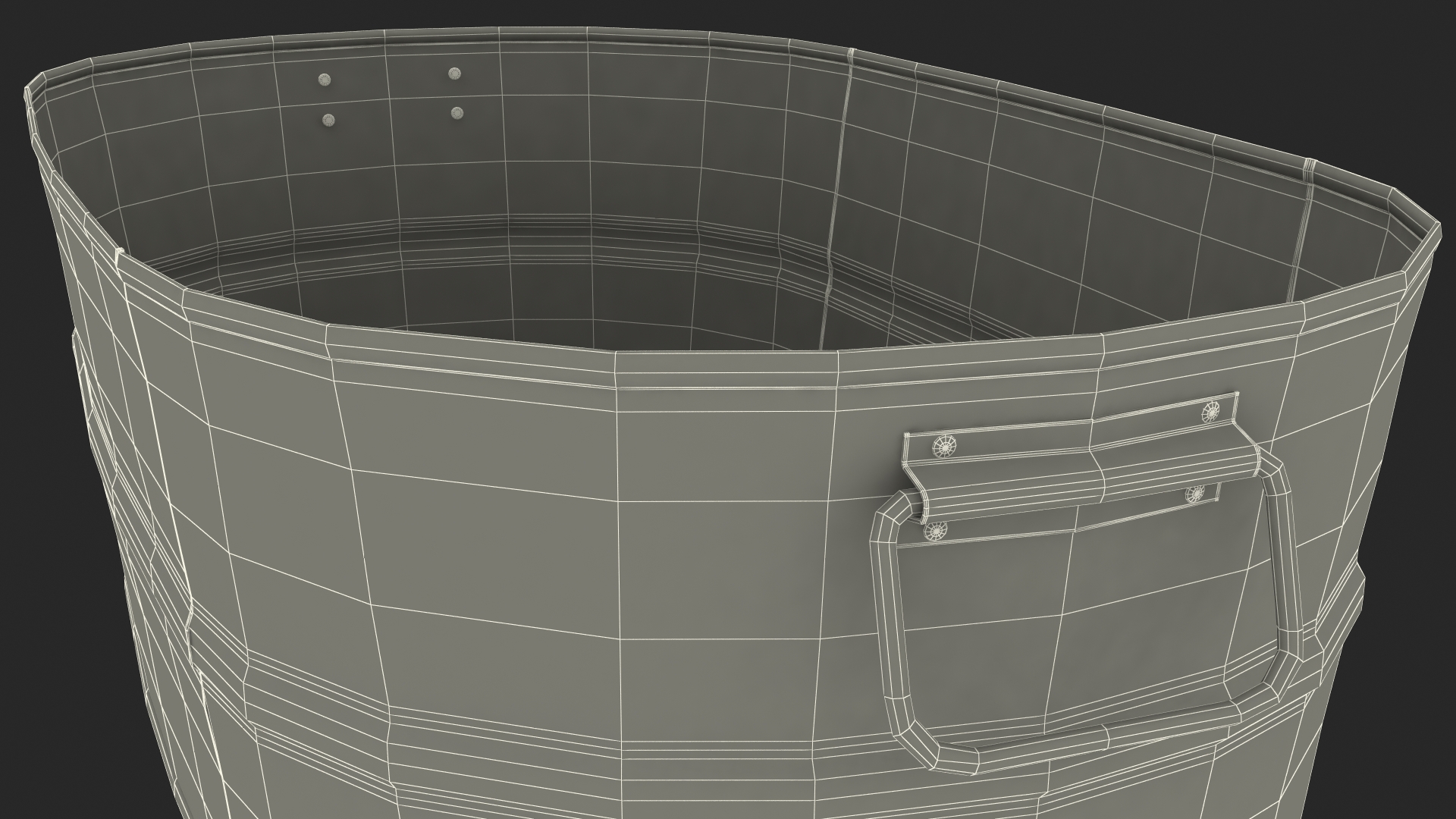 Rusty Oval Tub 3D model
