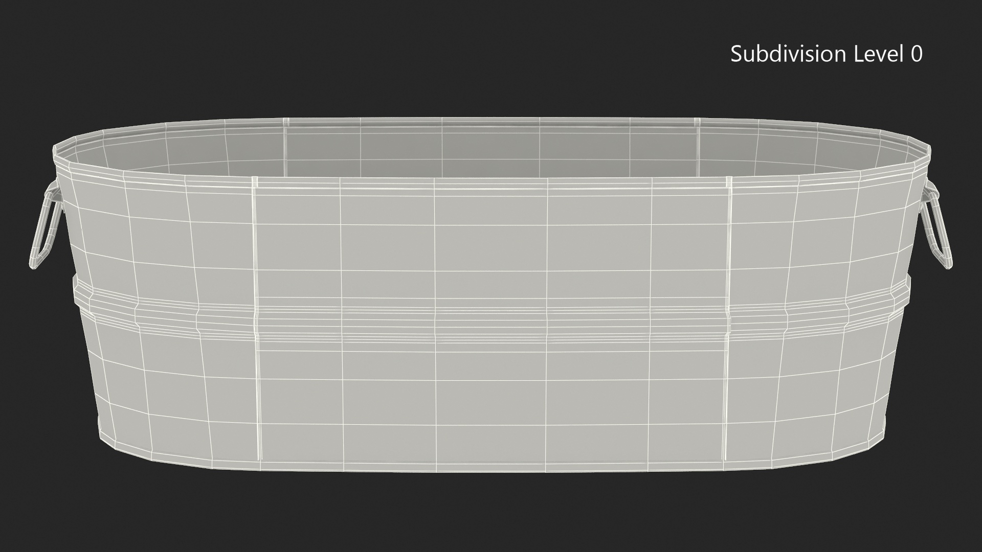 Rusty Oval Tub 3D model