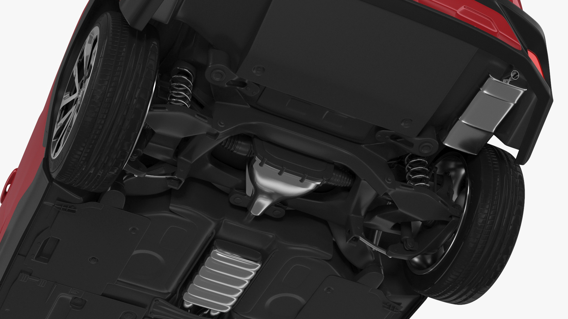 Toyota Corolla Cross 2023 Red Color Rigged 3D