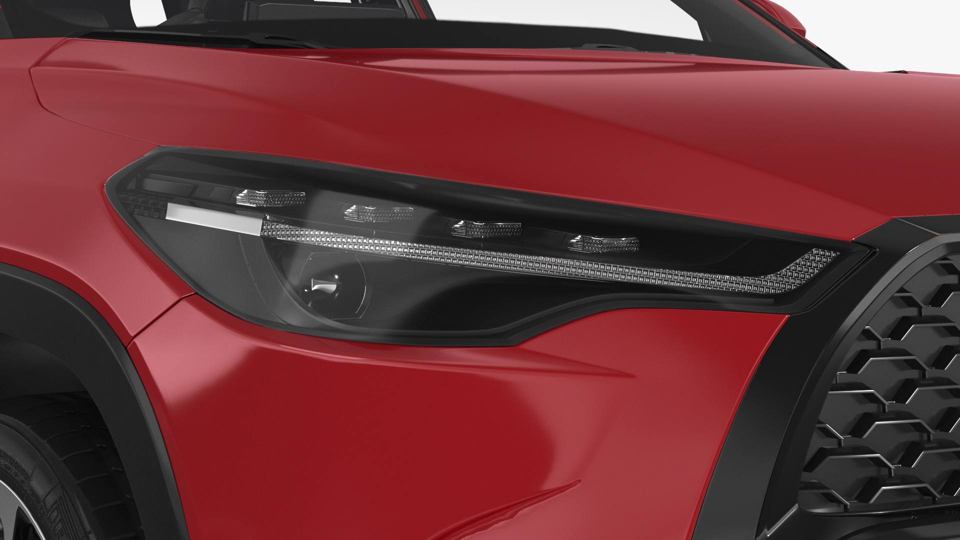 Toyota Corolla Cross 2023 Red Color Rigged 3D