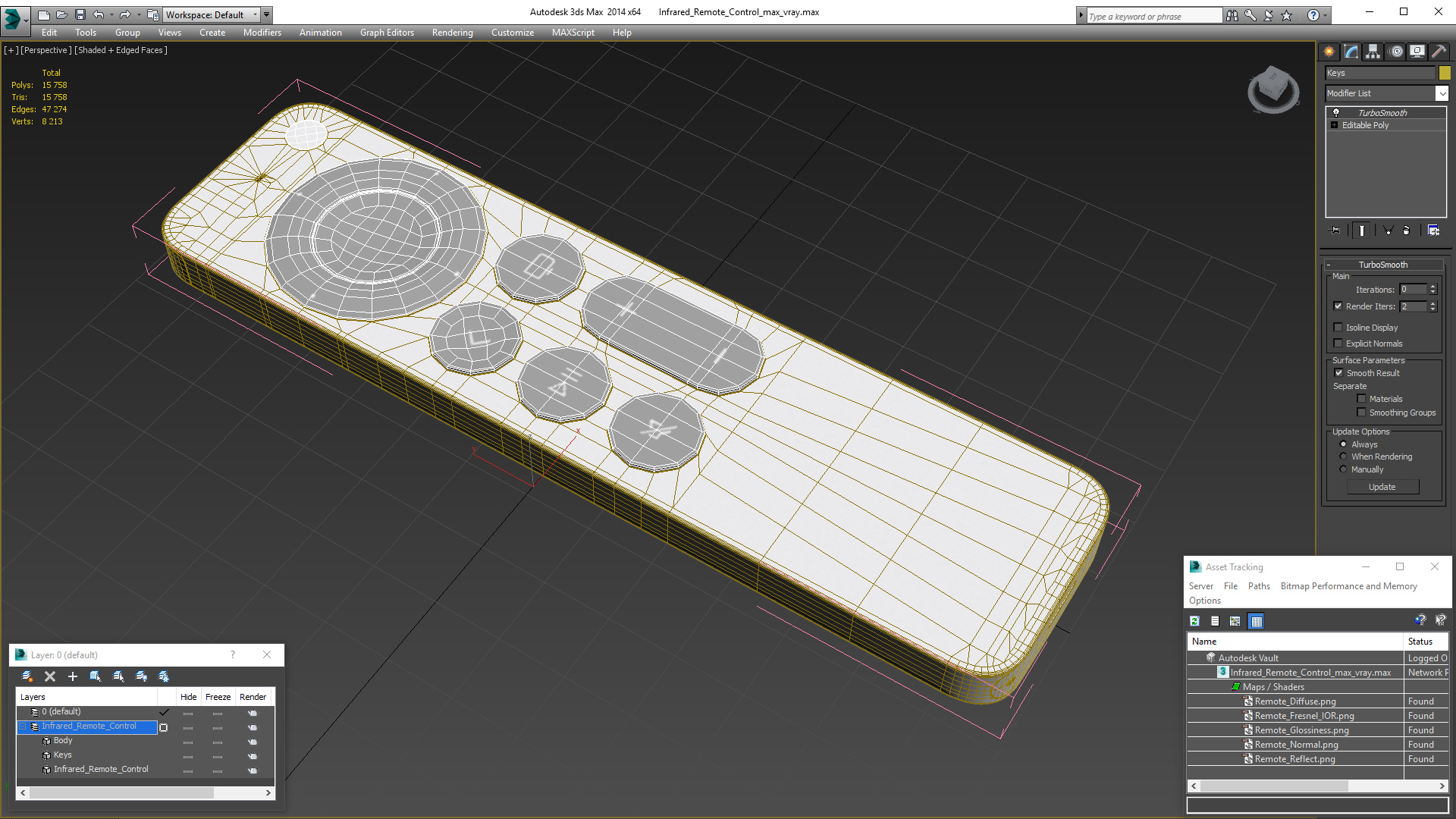 3D Infrared Remote Control model