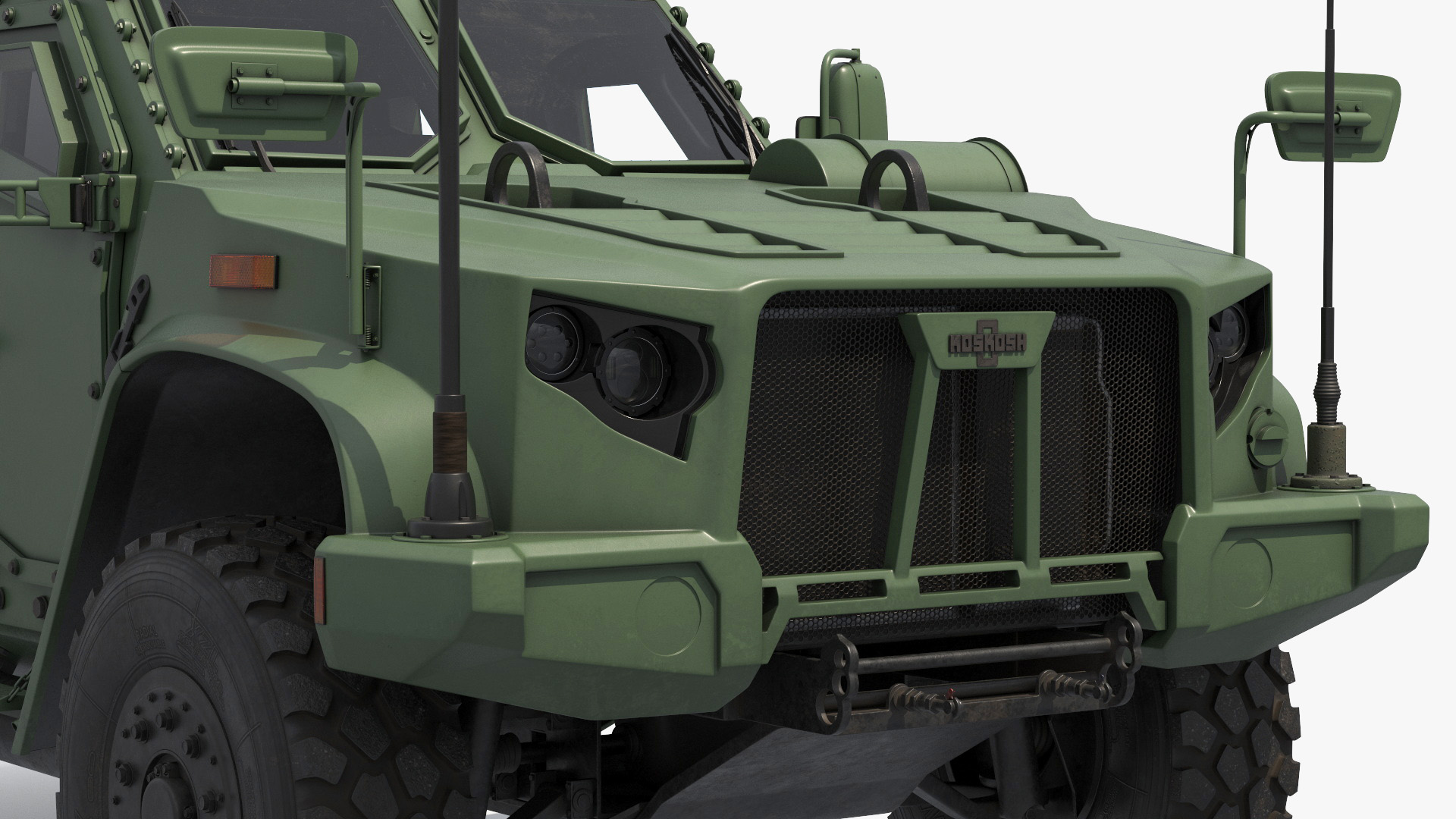 Military Truck Oshkosh L-ATV Green Rigged - view 9