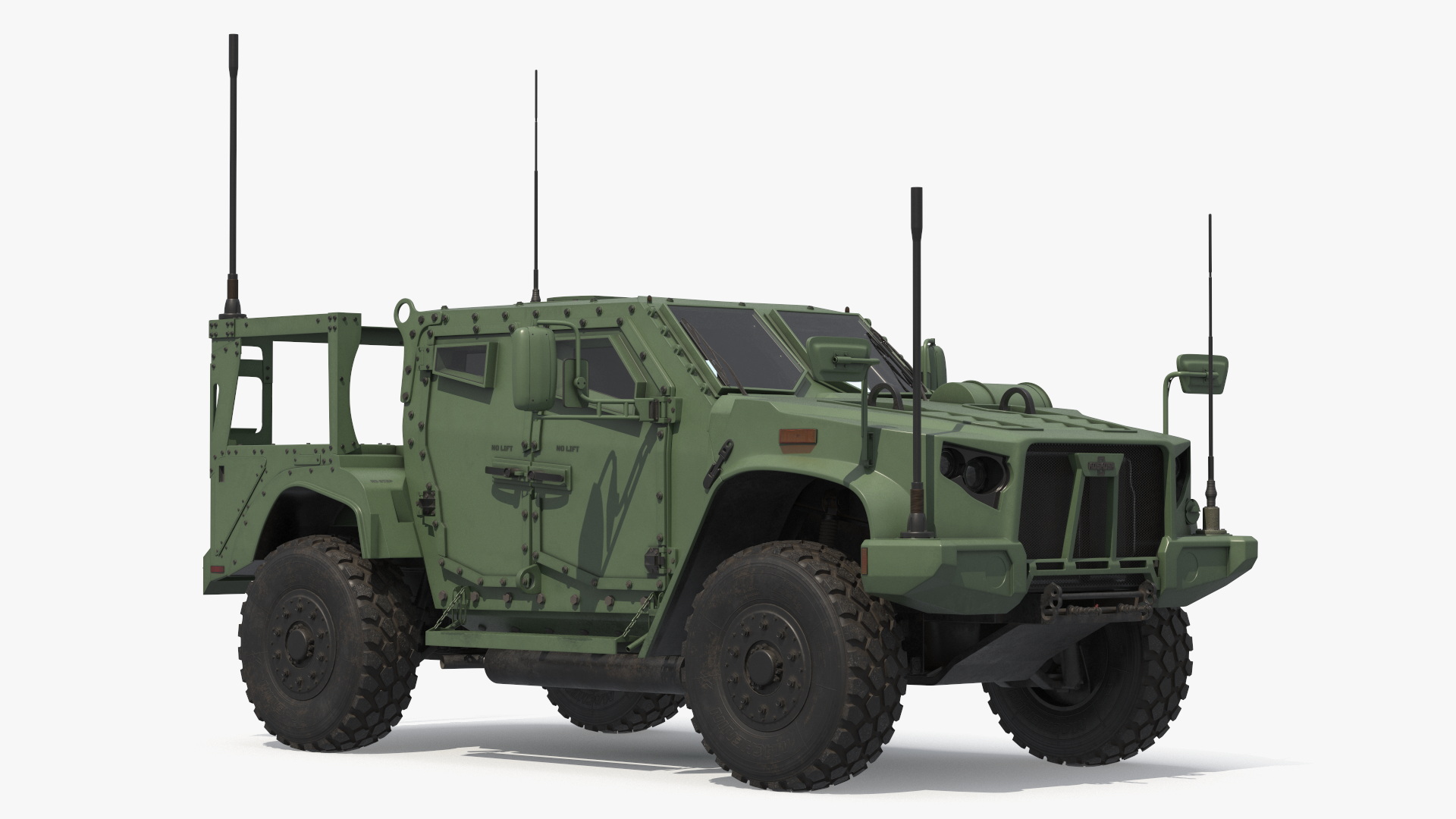 Military Truck Oshkosh L-ATV Green Rigged - view 7