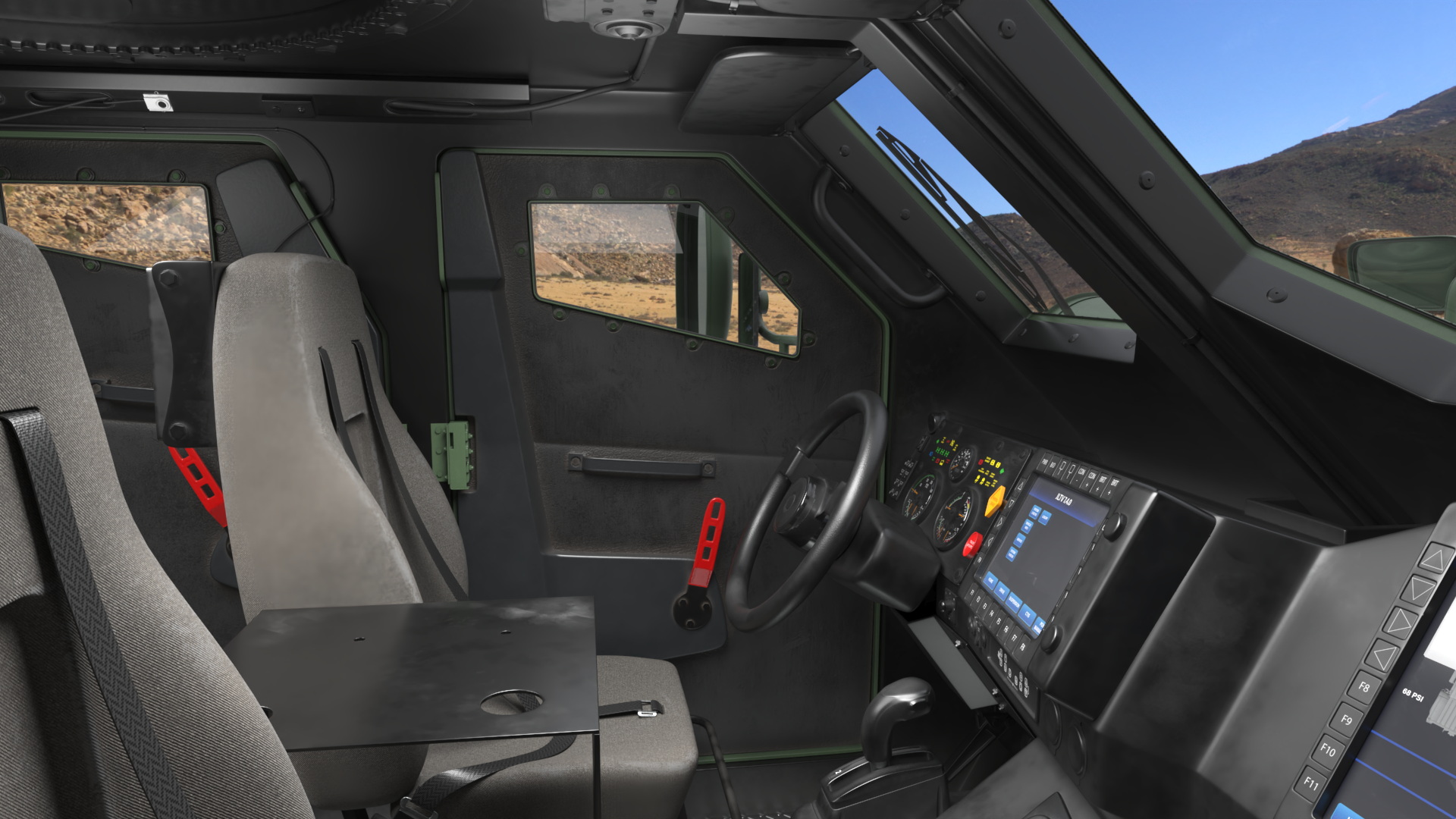 Military Truck Oshkosh L-ATV Green Rigged - view 12