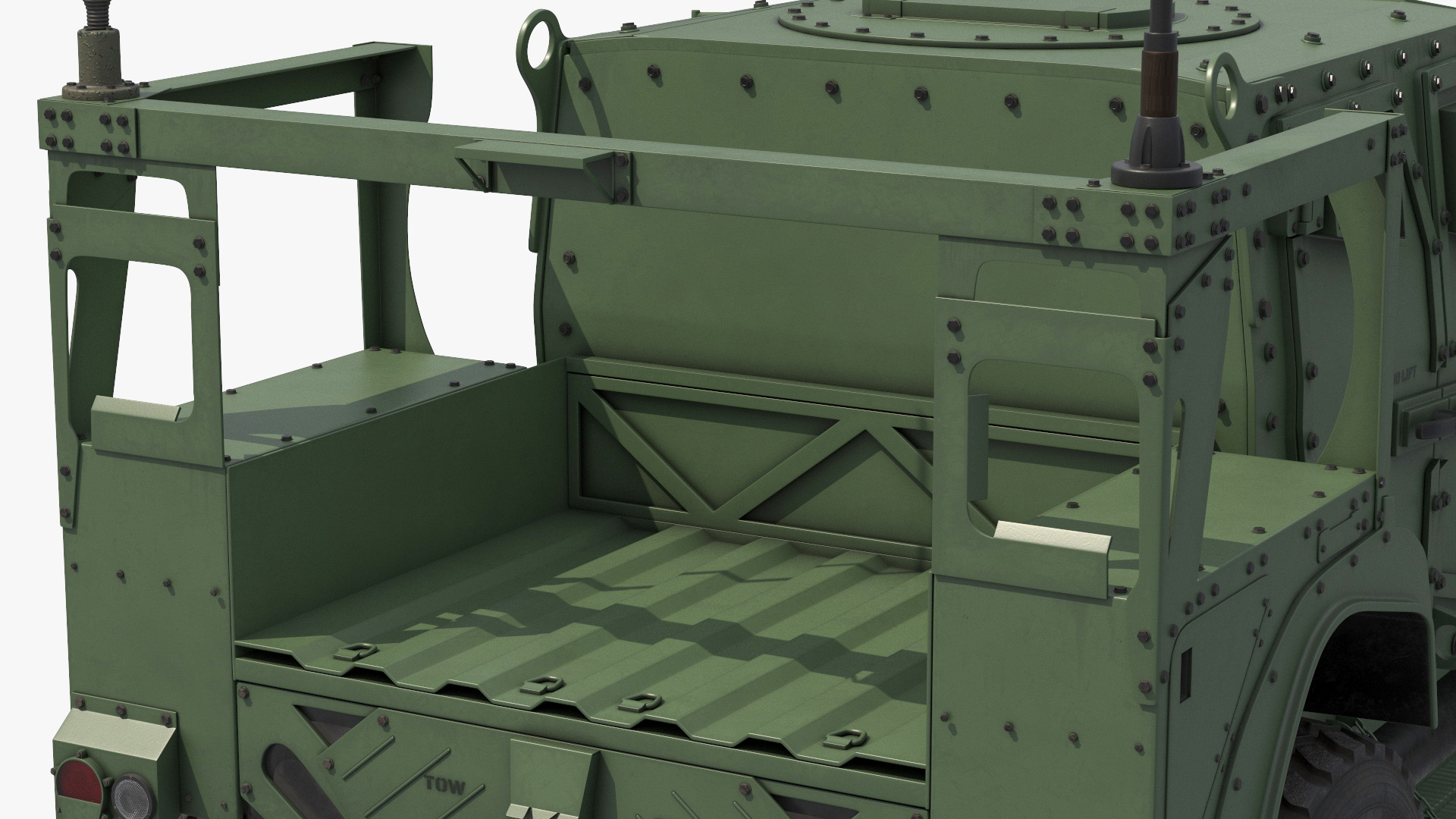 Military Truck Oshkosh L-ATV Green Rigged - view 10