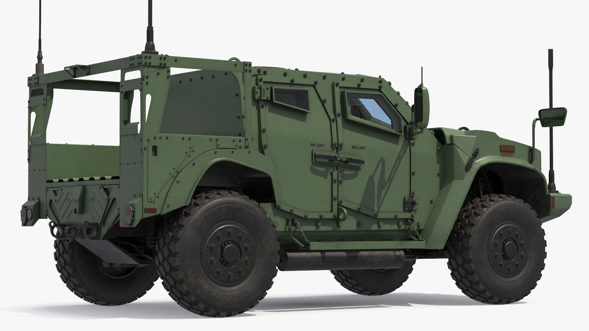 Military Truck Oshkosh L-ATV Green Rigged - view 8