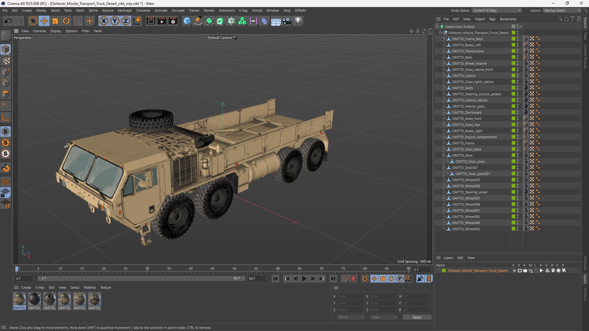 Oshkosh Missile Transport Truck Desert - view 12