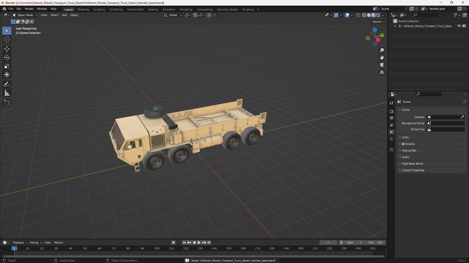 Oshkosh Missile Transport Truck Desert - view 10