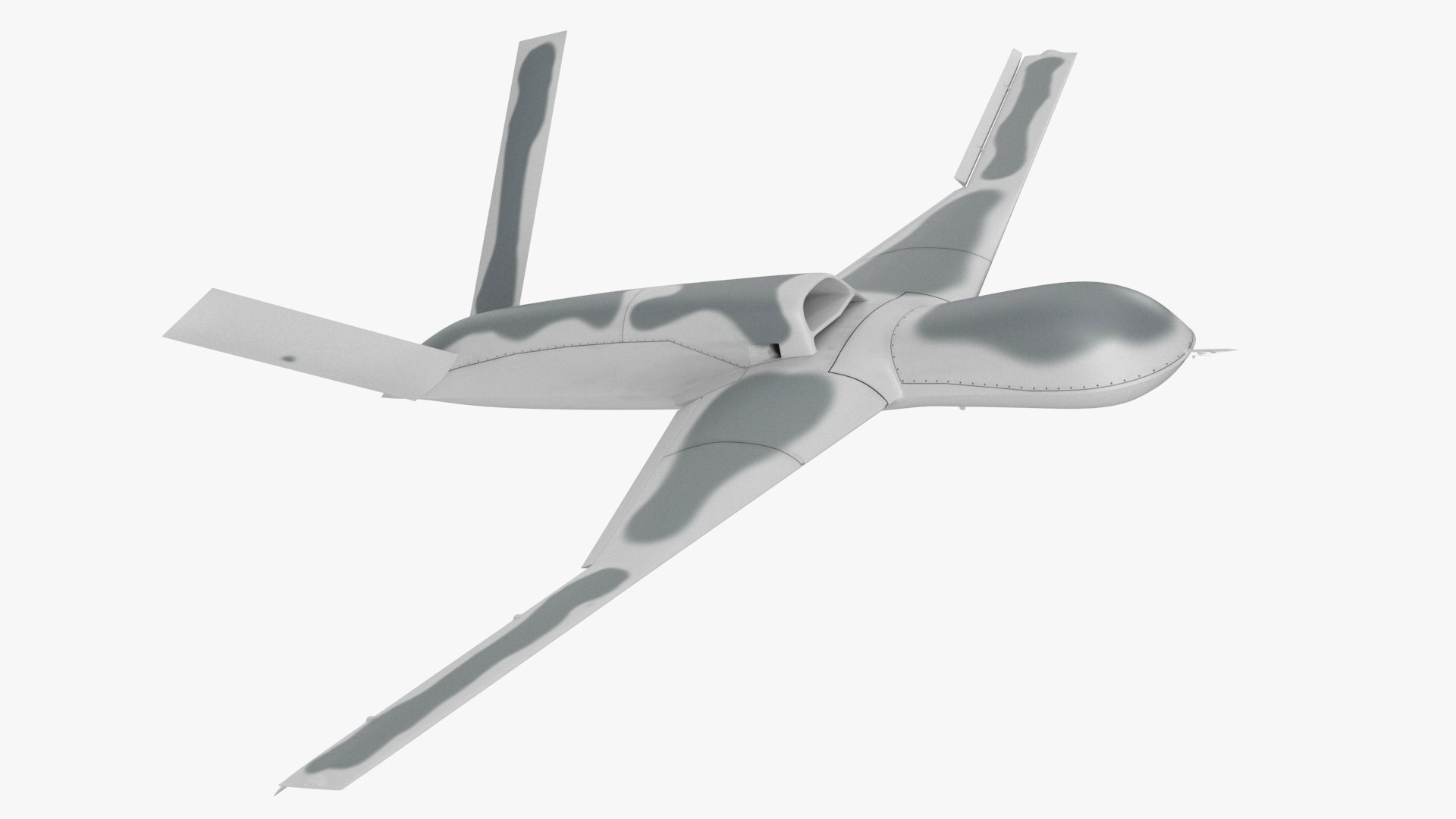 3D model General Atomics Avenger Drone Rigged for Cinema 4D