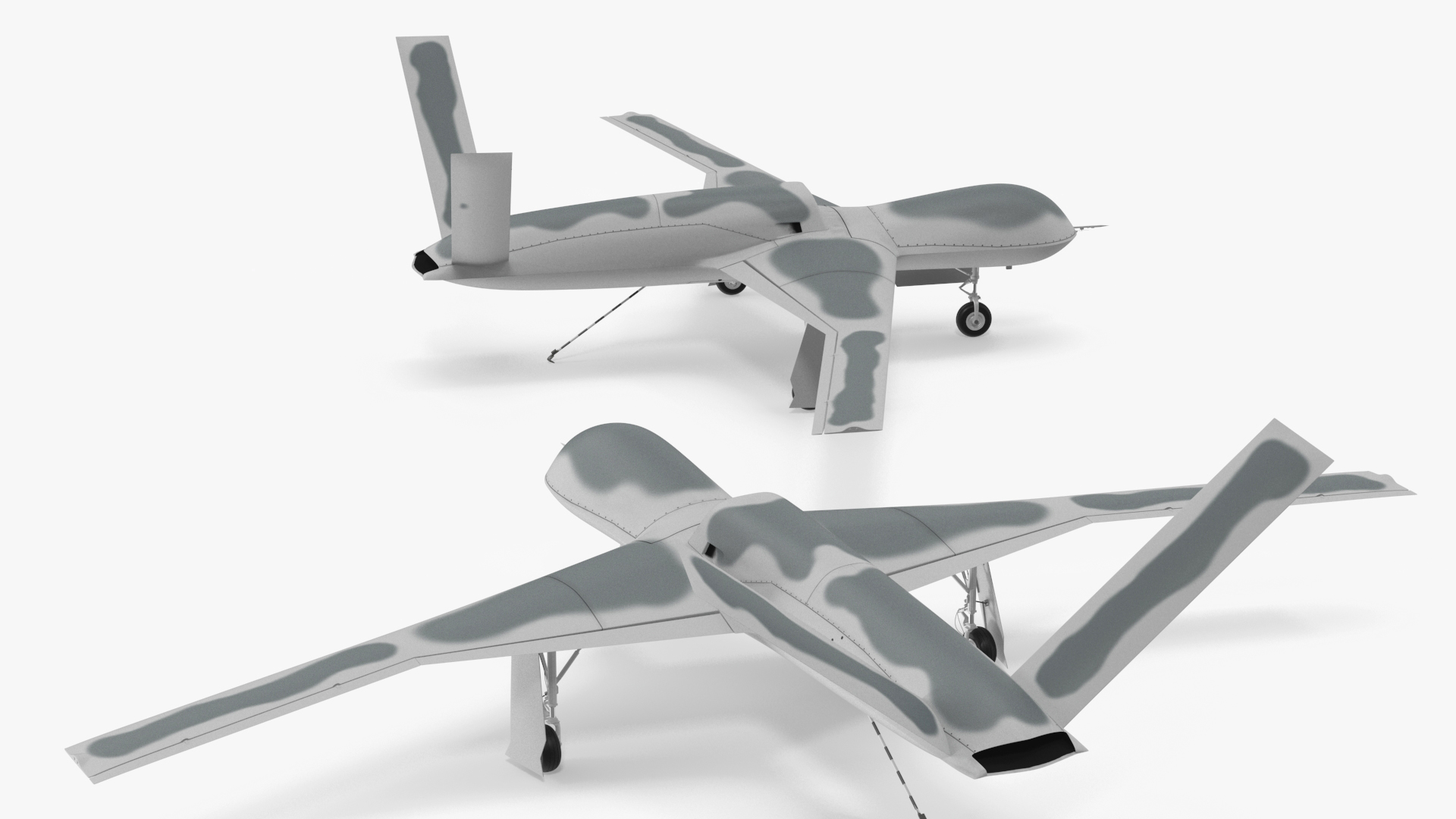 3D model General Atomics Avenger Drone Rigged for Cinema 4D