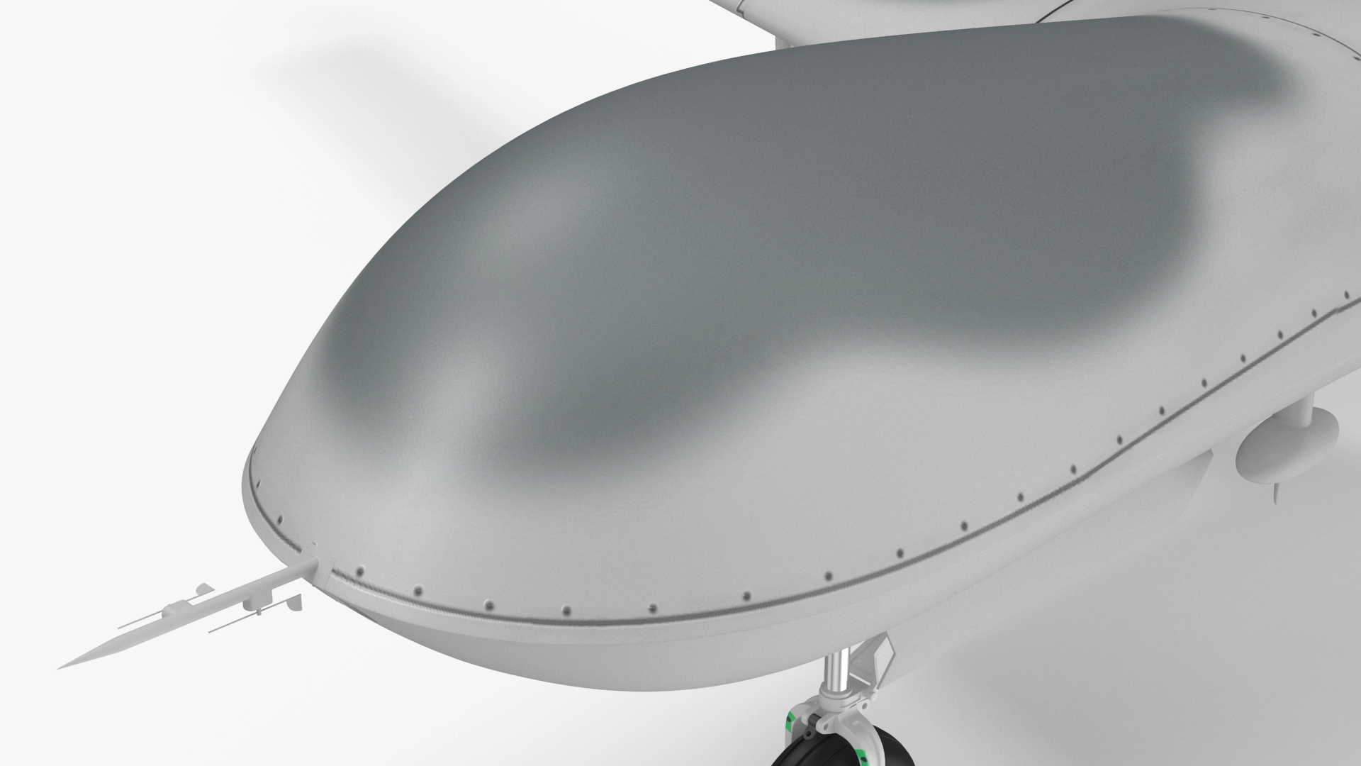 3D model General Atomics Avenger Drone Rigged for Cinema 4D