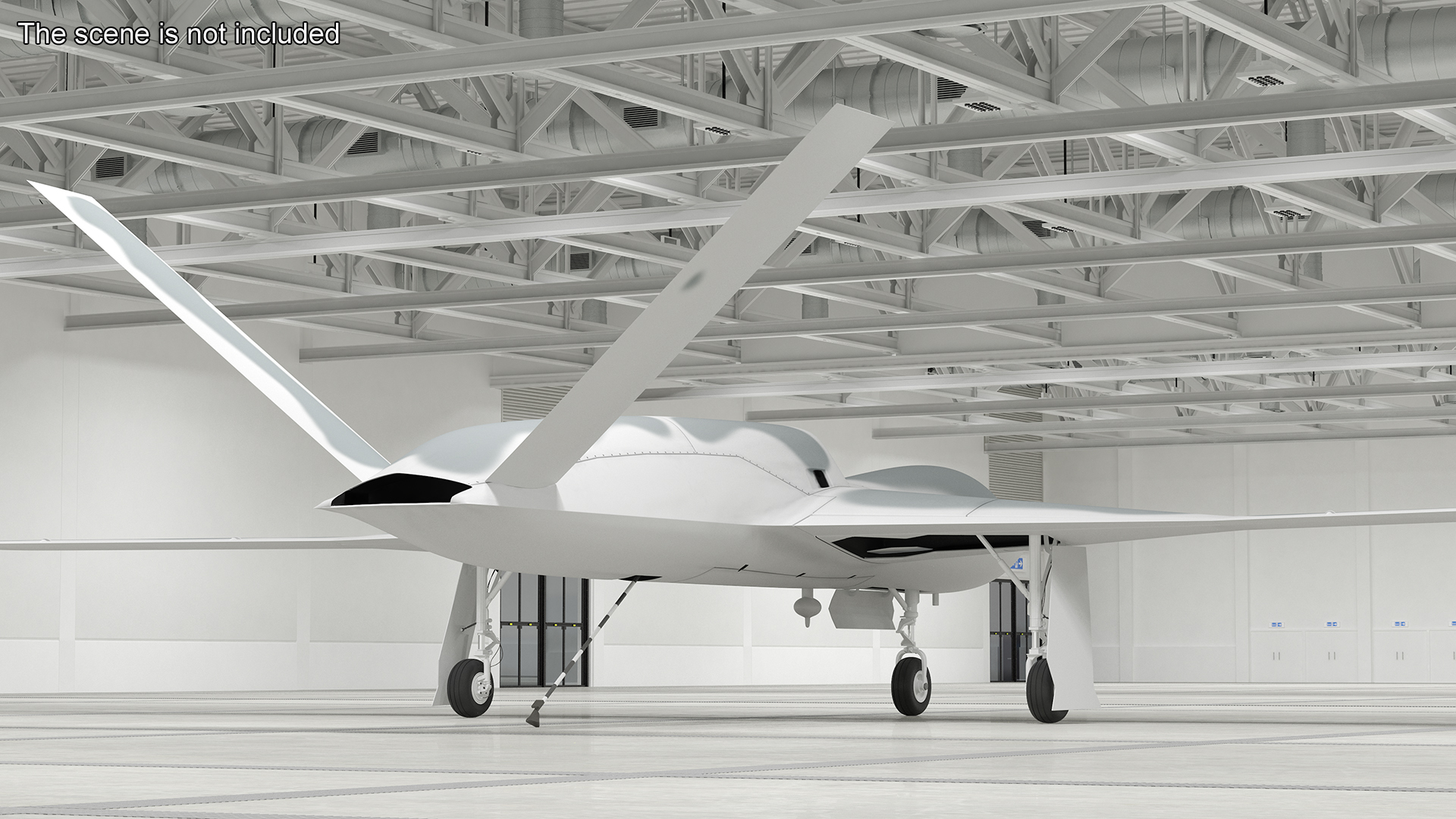 3D model General Atomics Avenger Drone Rigged for Cinema 4D
