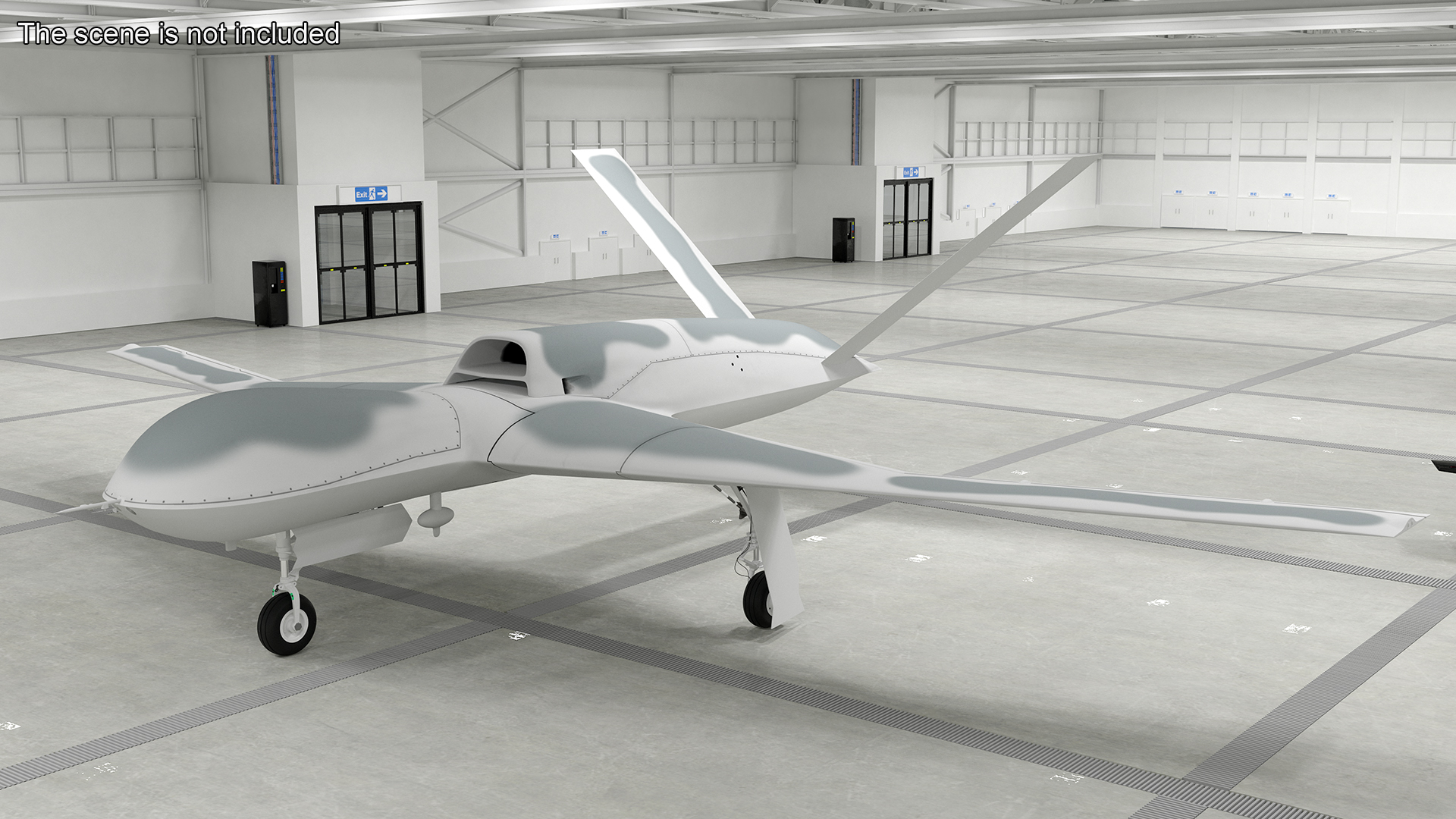 3D model General Atomics Avenger Drone Rigged for Cinema 4D