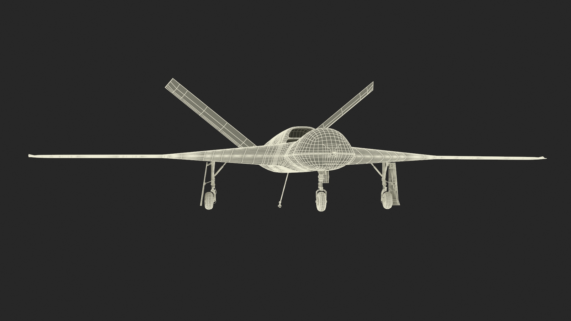 3D model General Atomics Avenger Drone Rigged for Cinema 4D