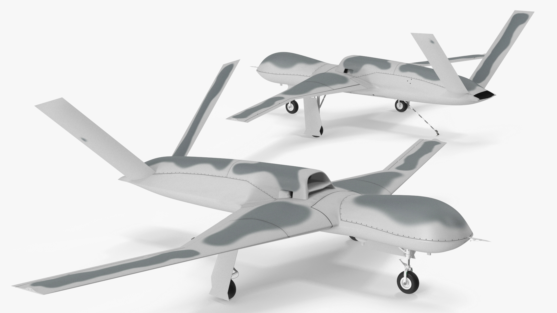 3D model General Atomics Avenger Drone Rigged for Cinema 4D