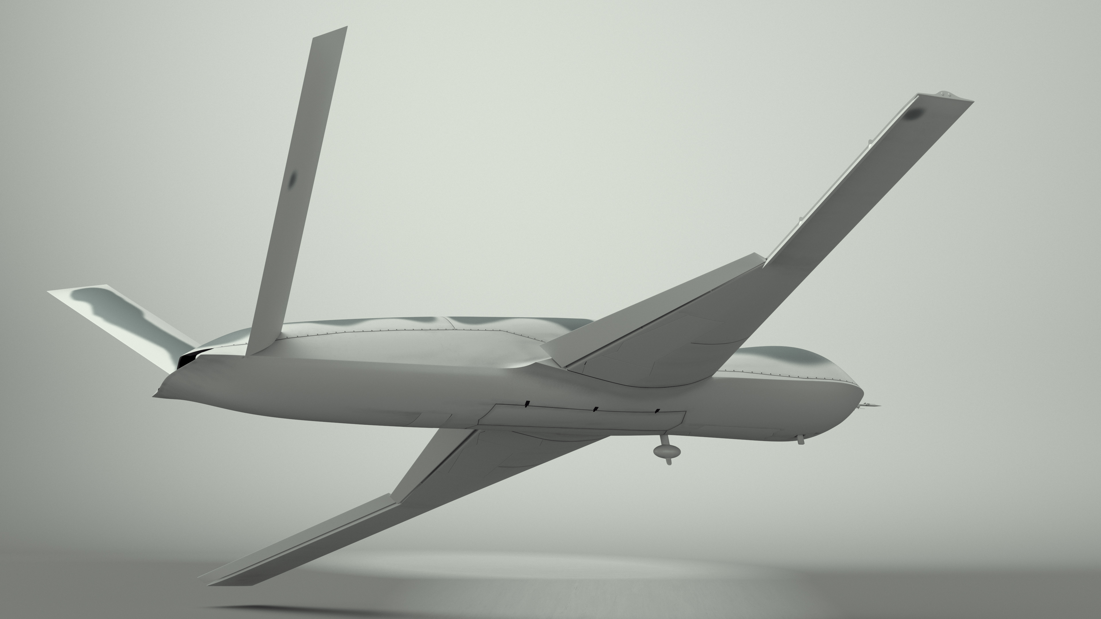 3D model General Atomics Avenger Drone Rigged for Cinema 4D