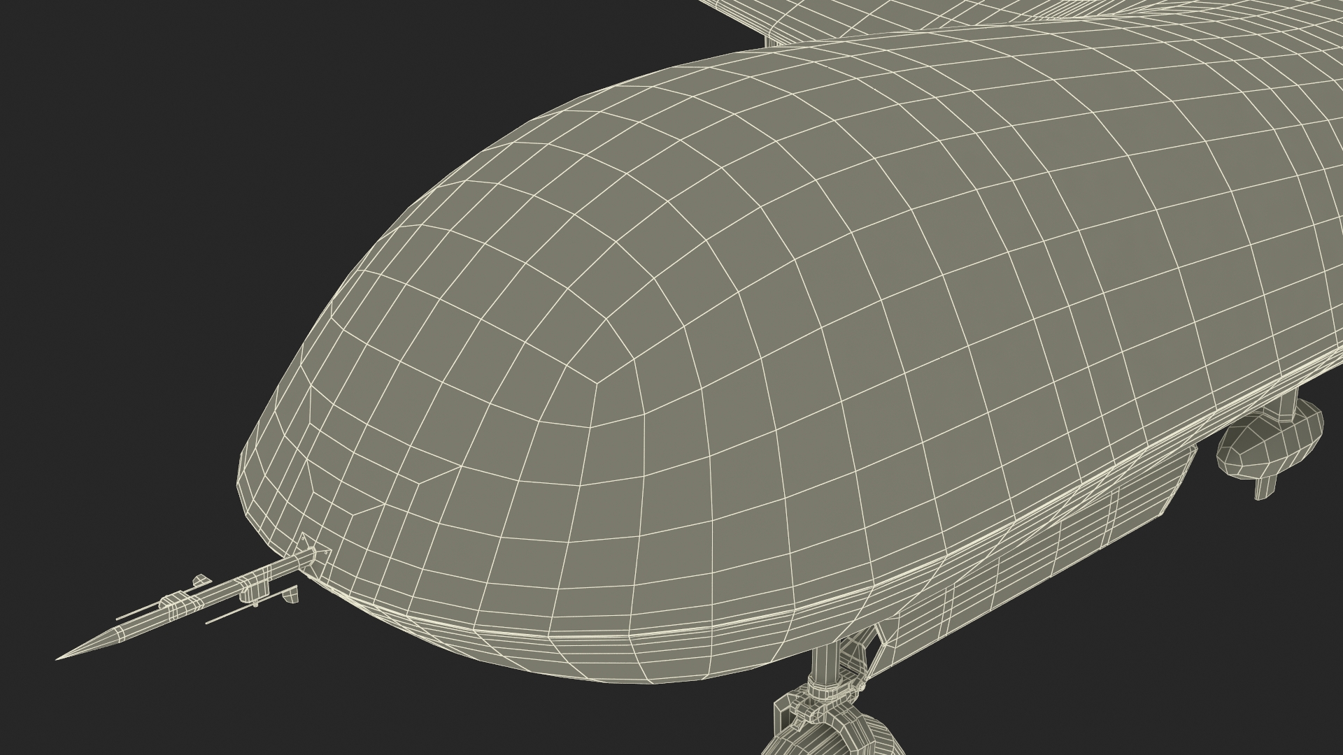 3D model General Atomics Avenger Drone Rigged for Cinema 4D