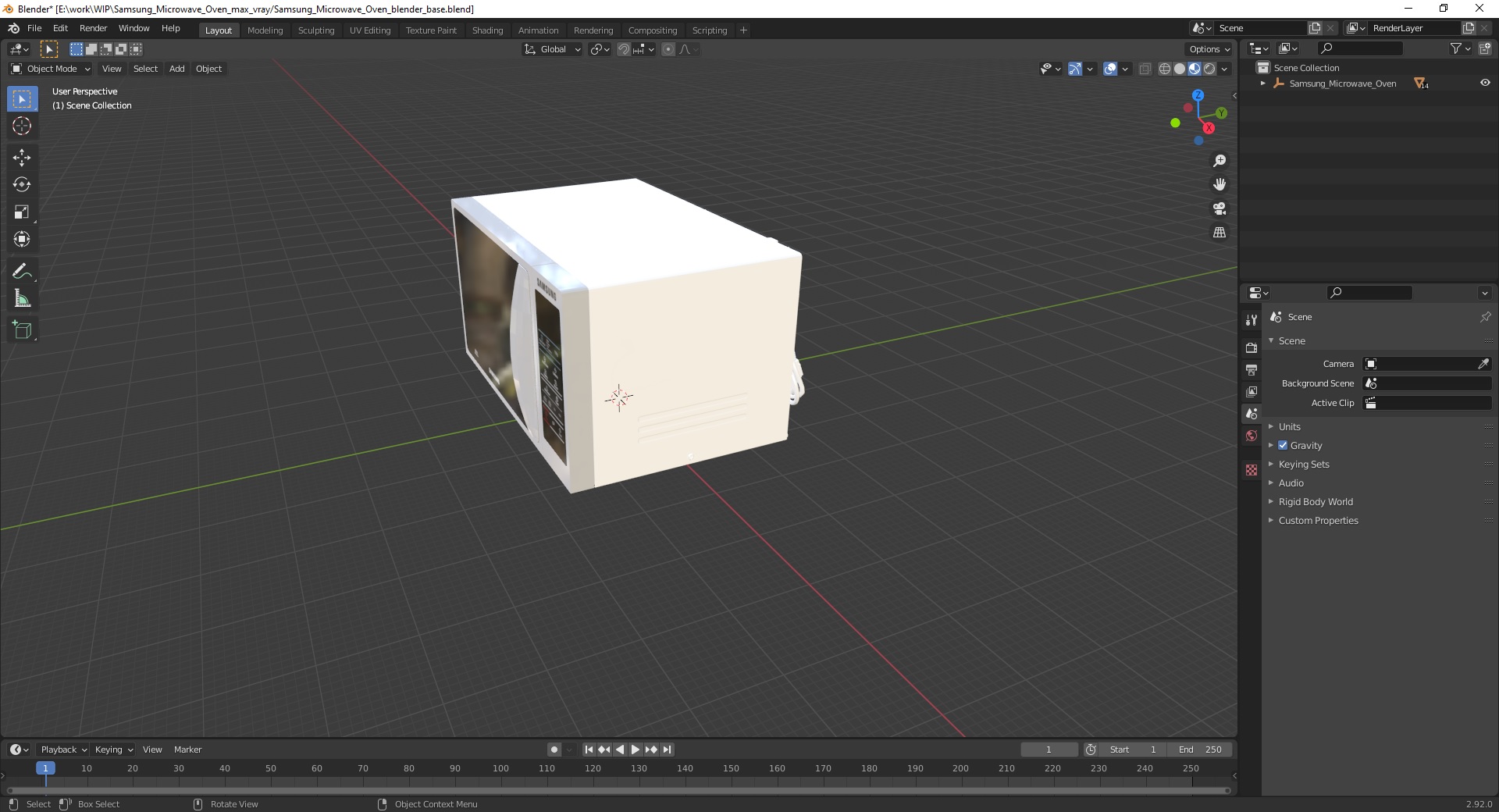 Samsung Microwave Oven 3D