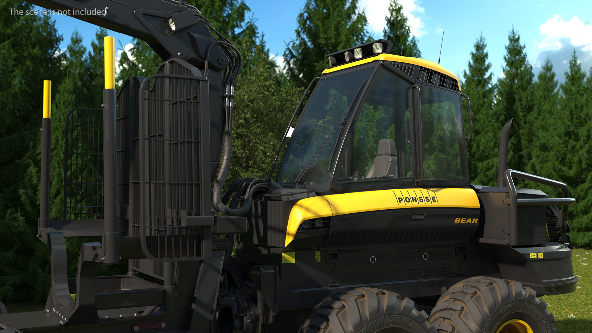 Forwarder Ponsse Buffalo 8W 3D
