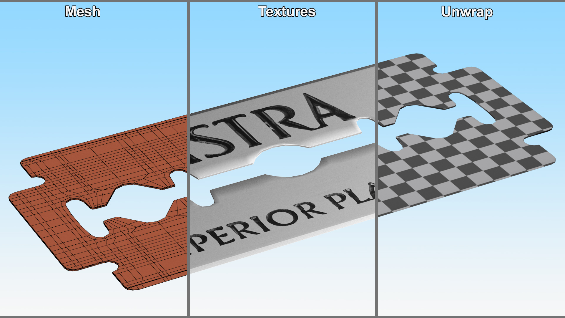 Razor Blade Astra 3D