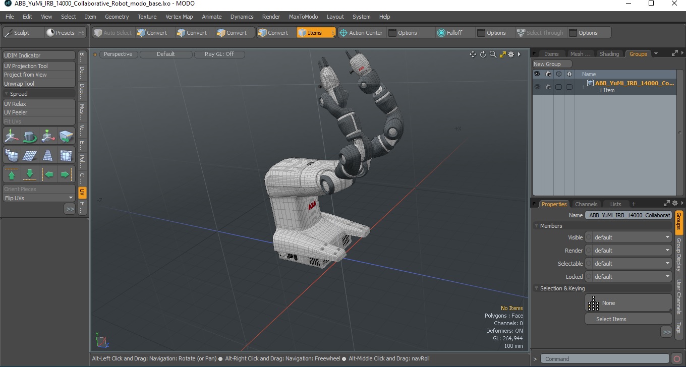 3D ABB YuMi IRB 14000 Collaborative Robot model