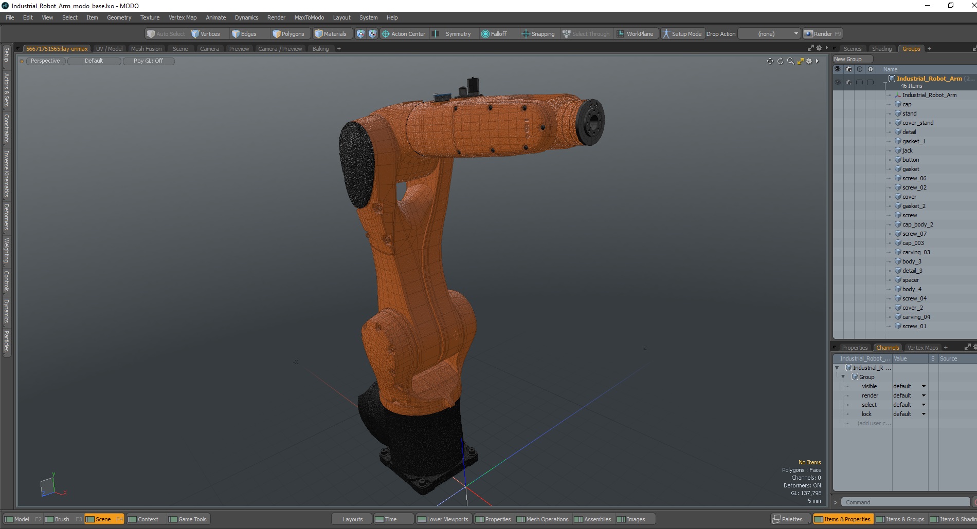 3D model Industrial Robot Arm