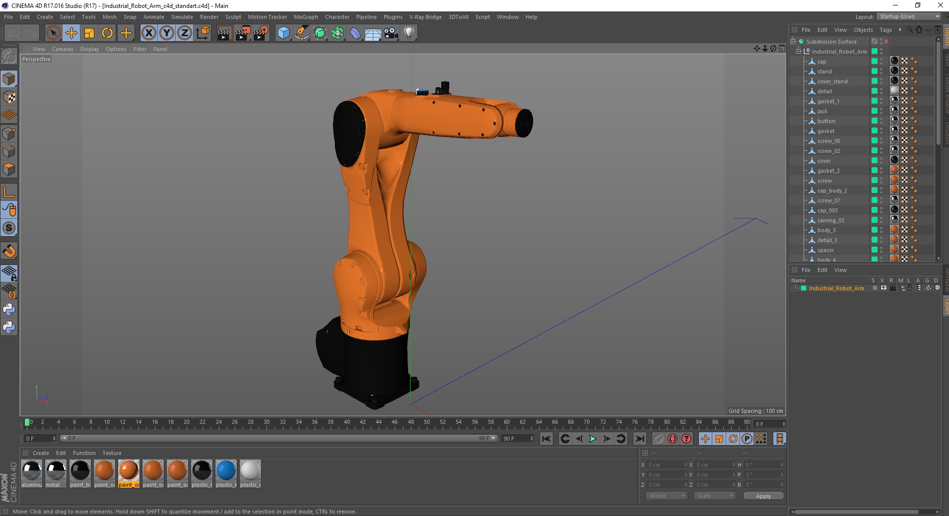 3D model Industrial Robot Arm