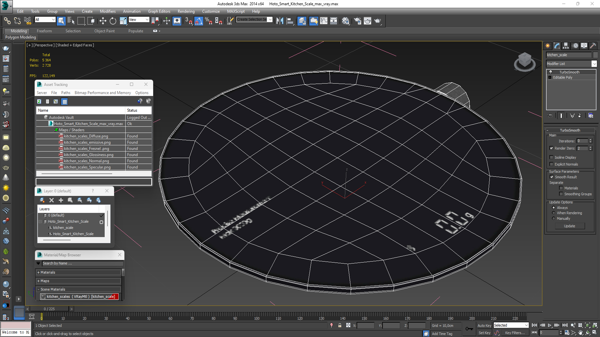 Hoto Smart Kitchen Scale 3D model