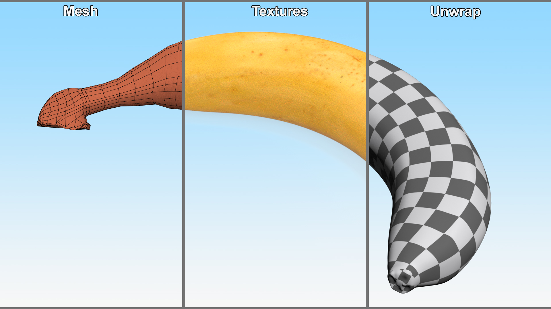 3D Ripe Banana