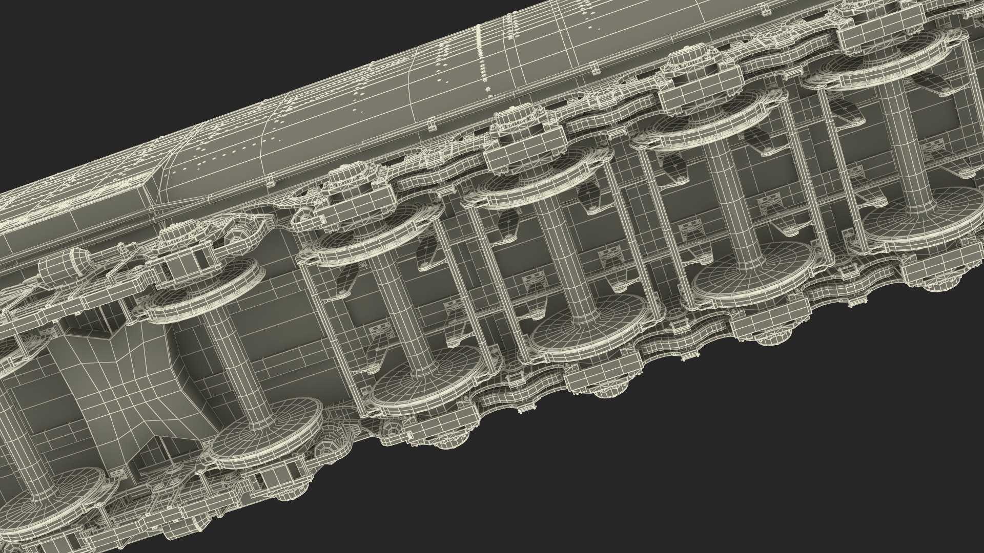 3D model Locomotive Big Boy with Trailed Tender Rigged