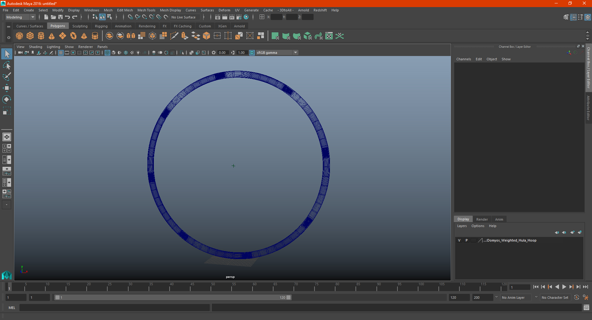 3D model Domyos Weighted Hula Hoop