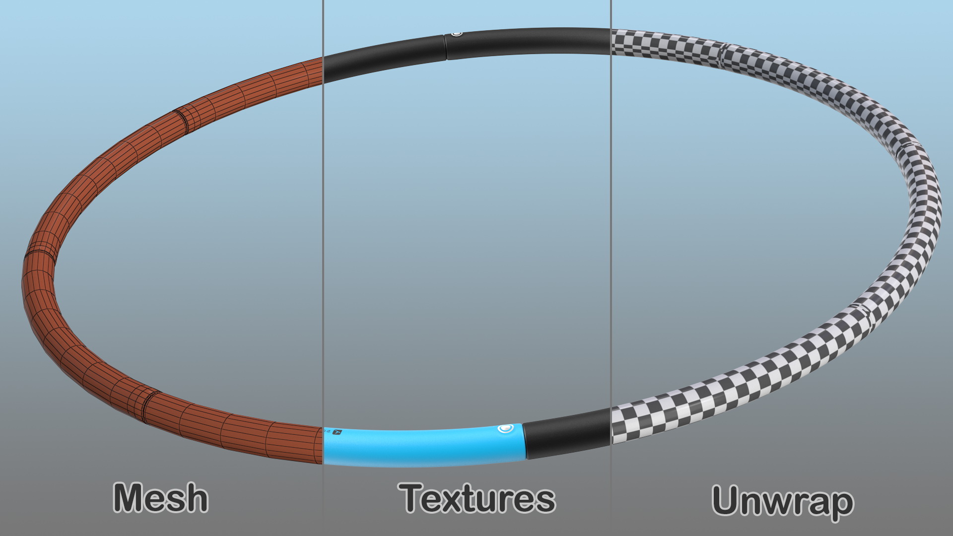 3D model Domyos Weighted Hula Hoop