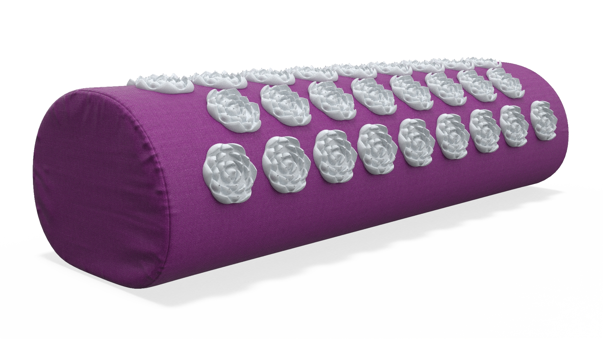 Cylindrical Pillow Acupuncture Purple 3D