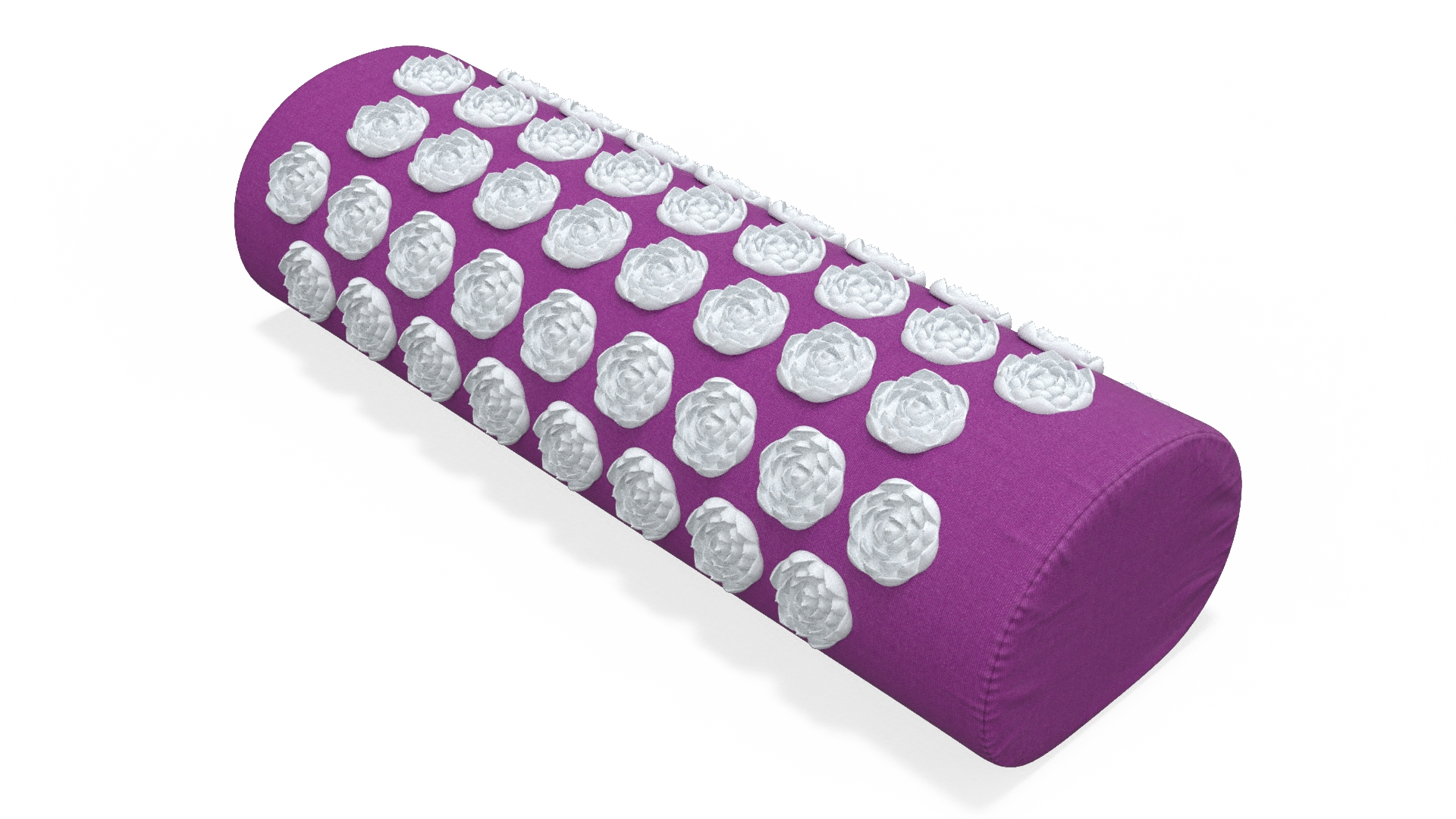 Cylindrical Pillow Acupuncture Purple 3D