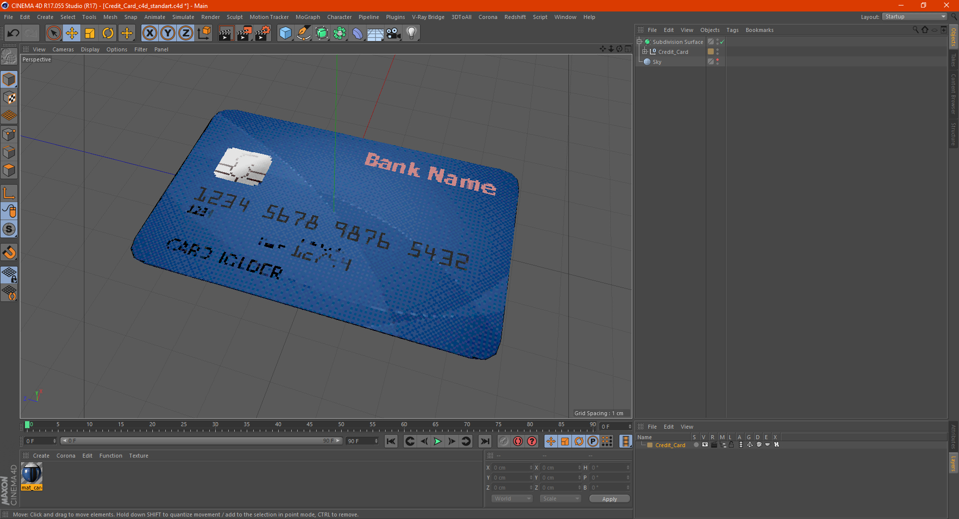 3D Credit Card