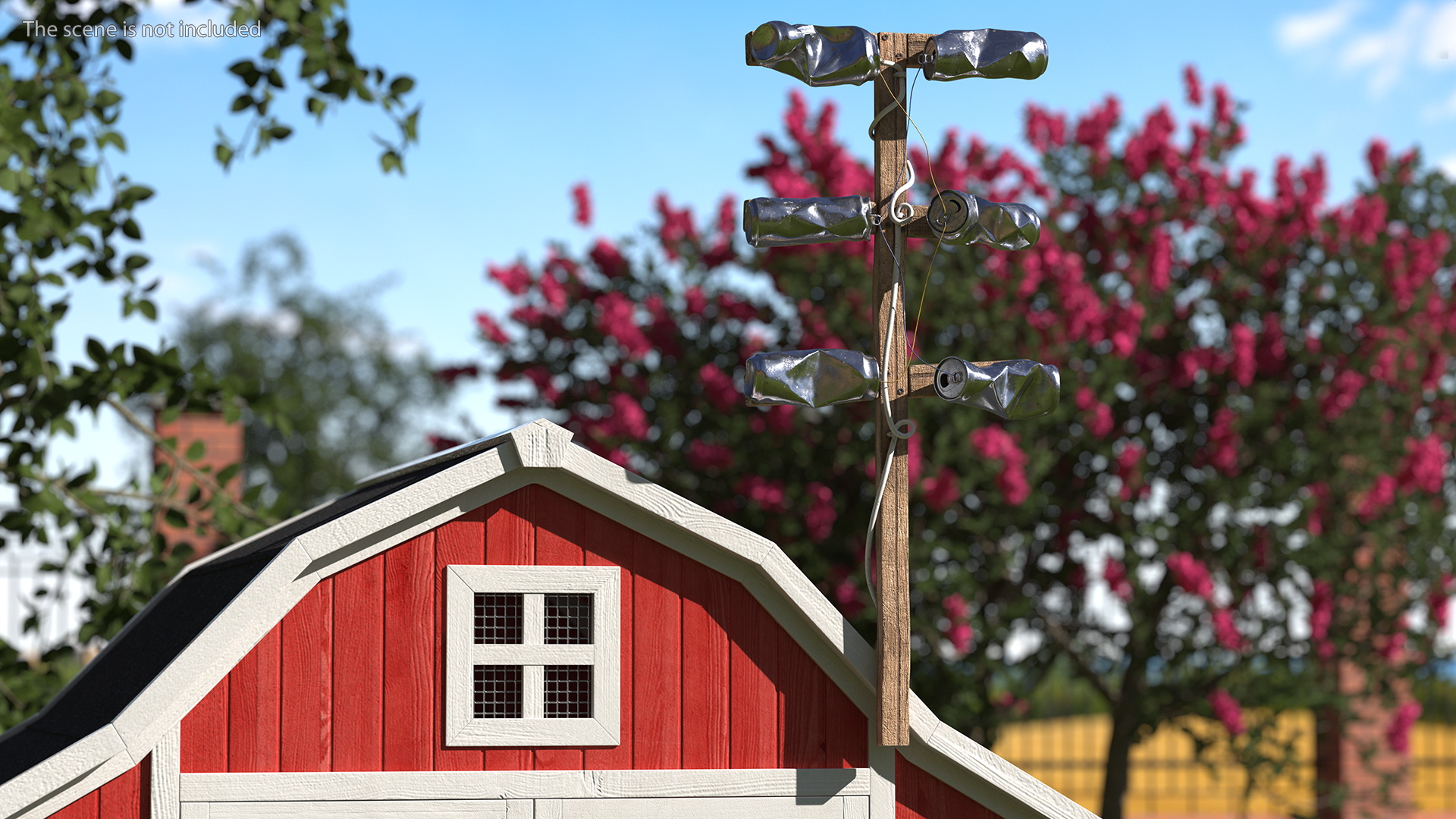3D model Damaged DIY TV Aluminum Can Antenna