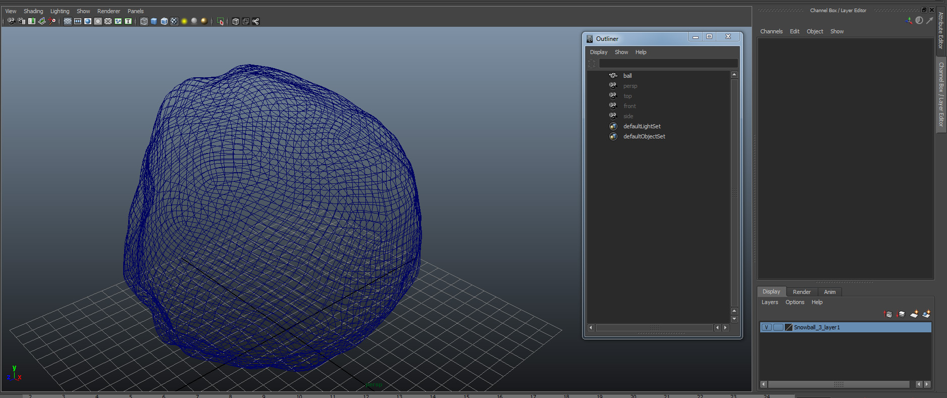 3D model Snowball 3