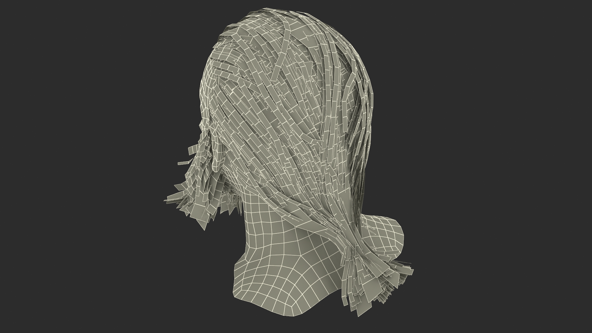 3D Elderly Man Head