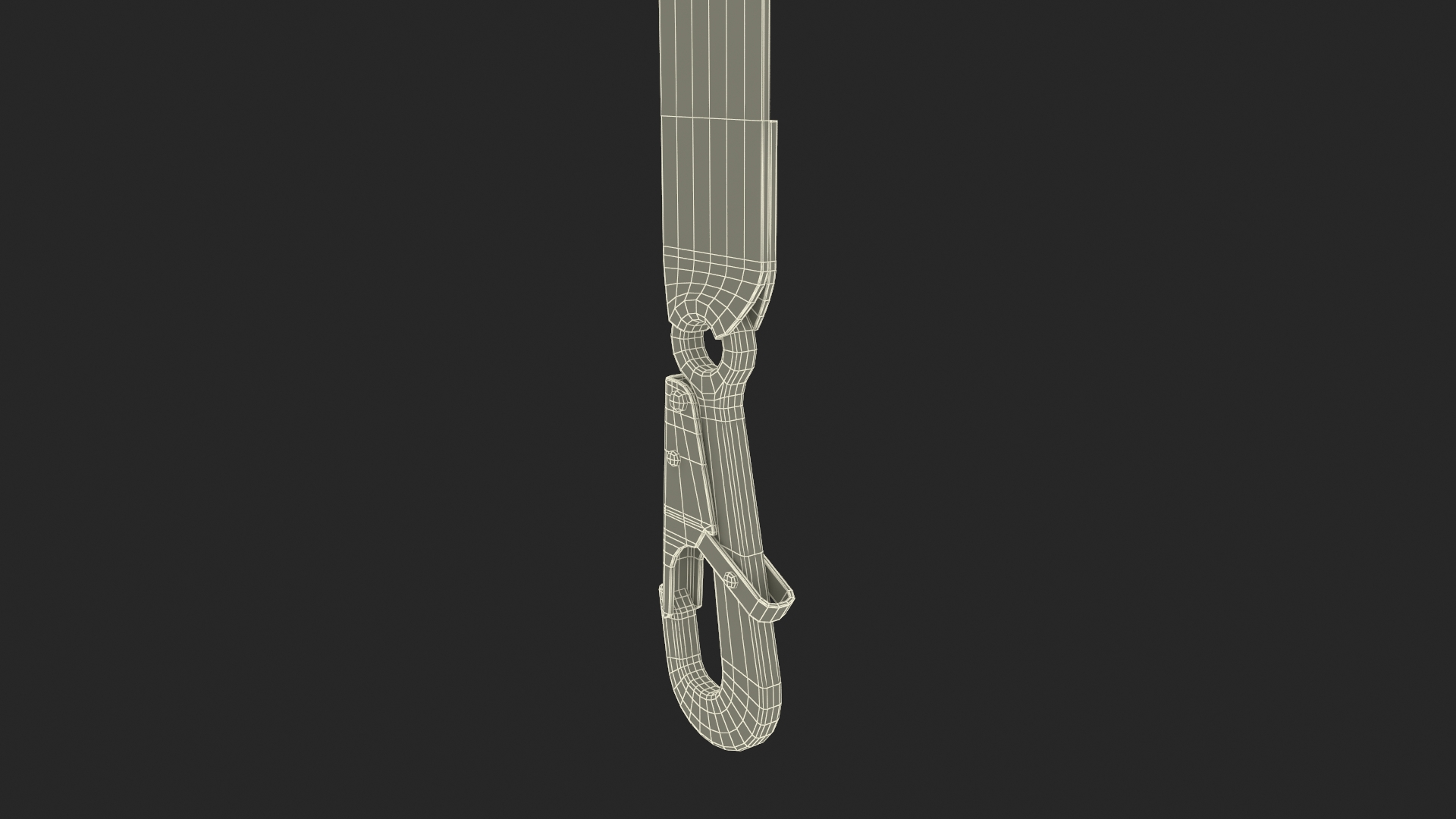 3D Elevating Parachute System Triple for NASA Cargo model