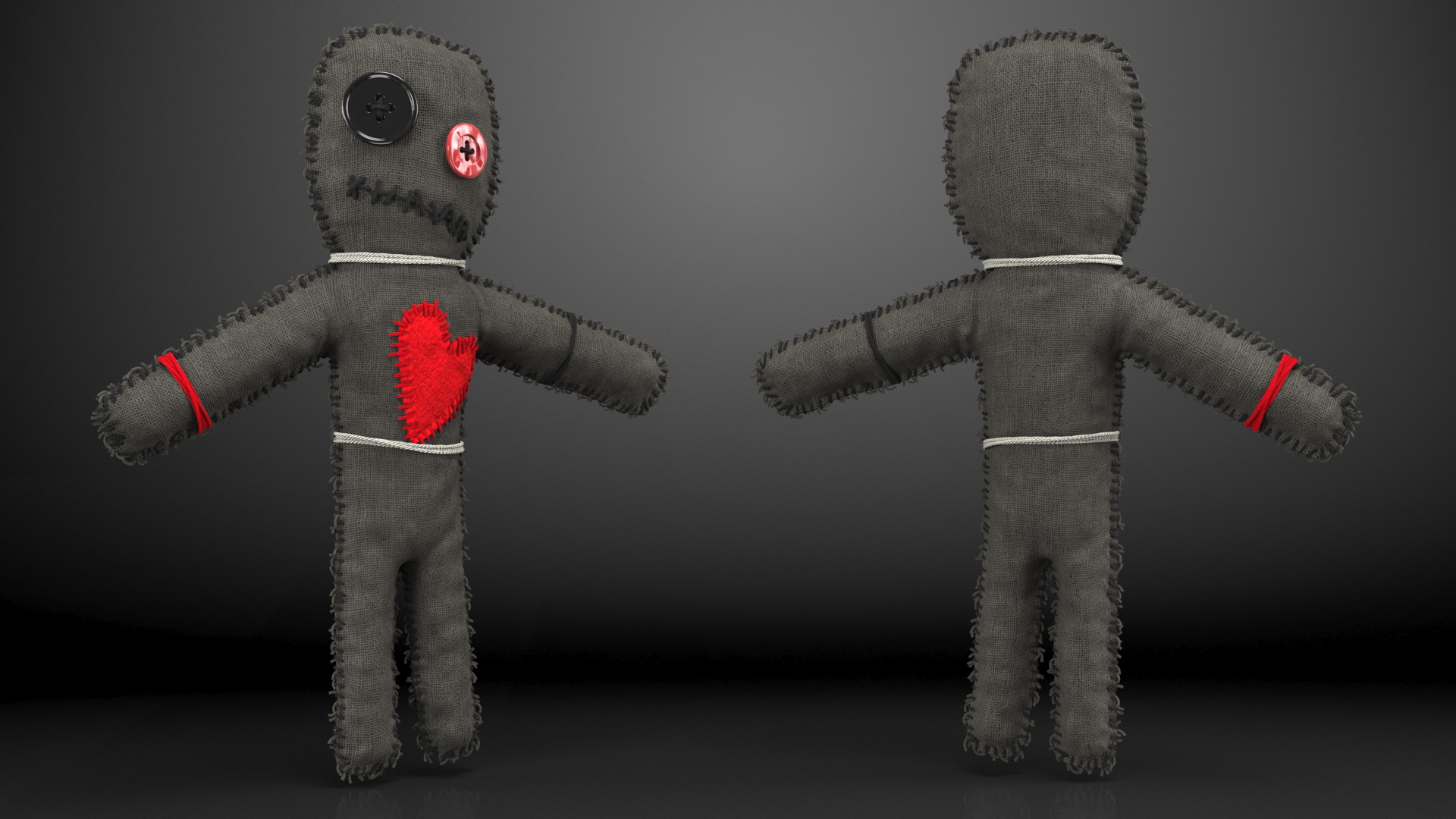 3D Voodoo Doll Dark