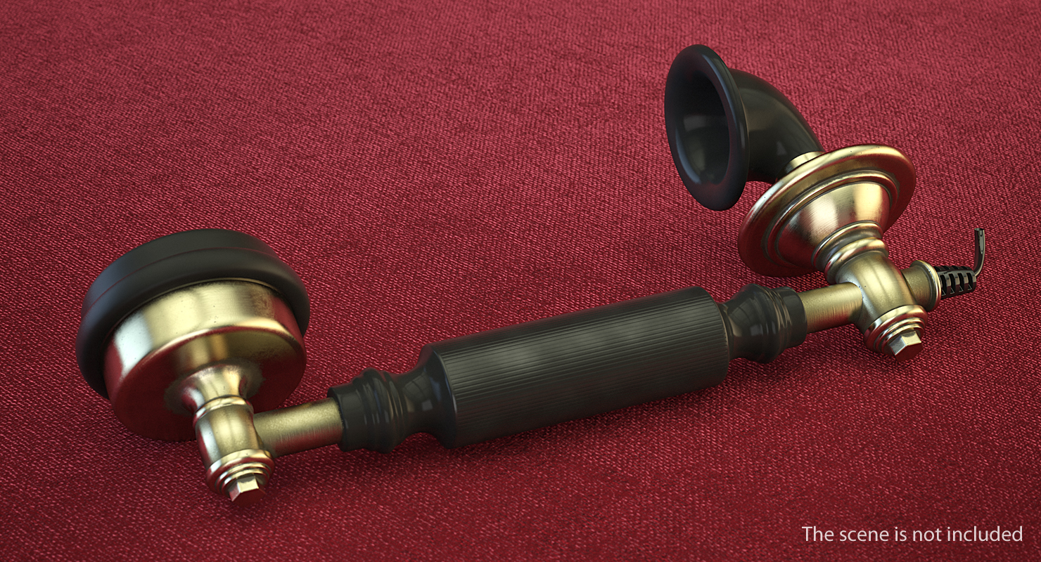 Retro Telephone Receiver 3D model