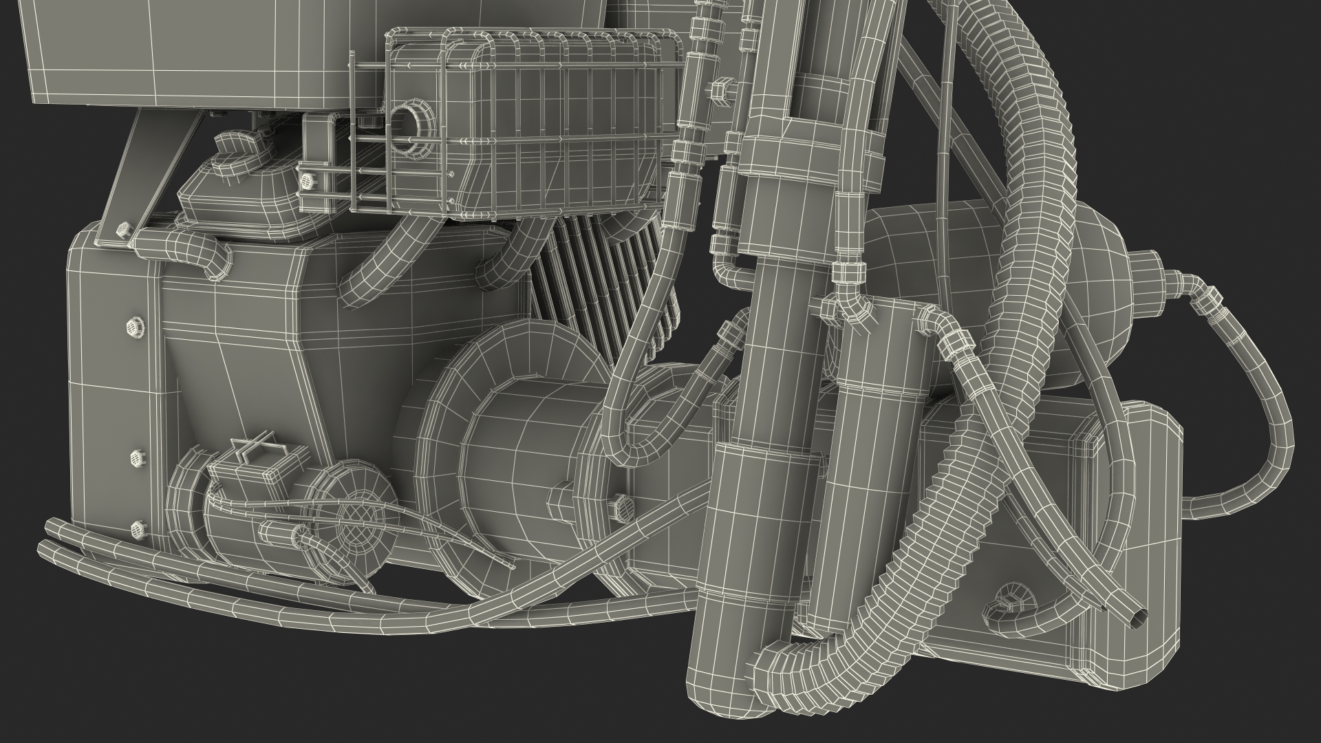 Compact Engine 3D model