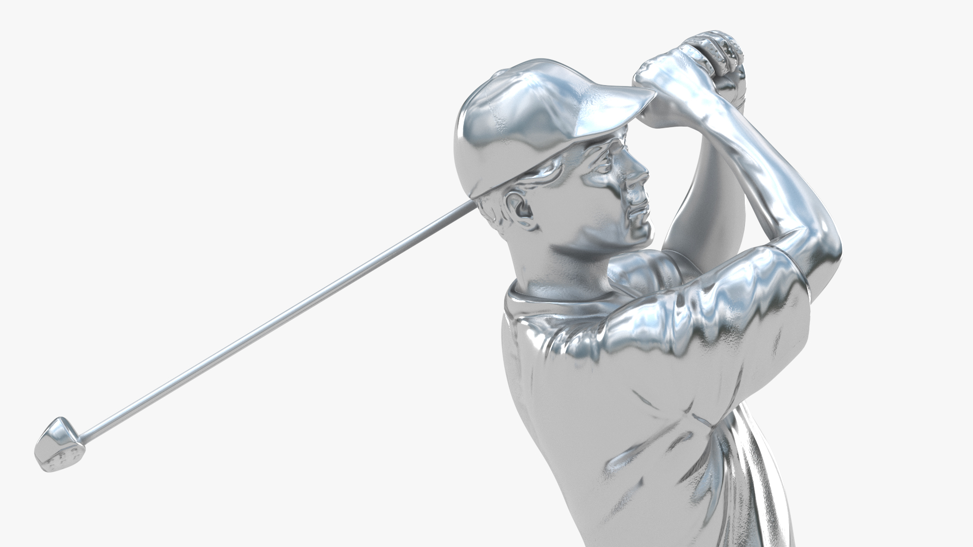 Golf Award Silver 3D
