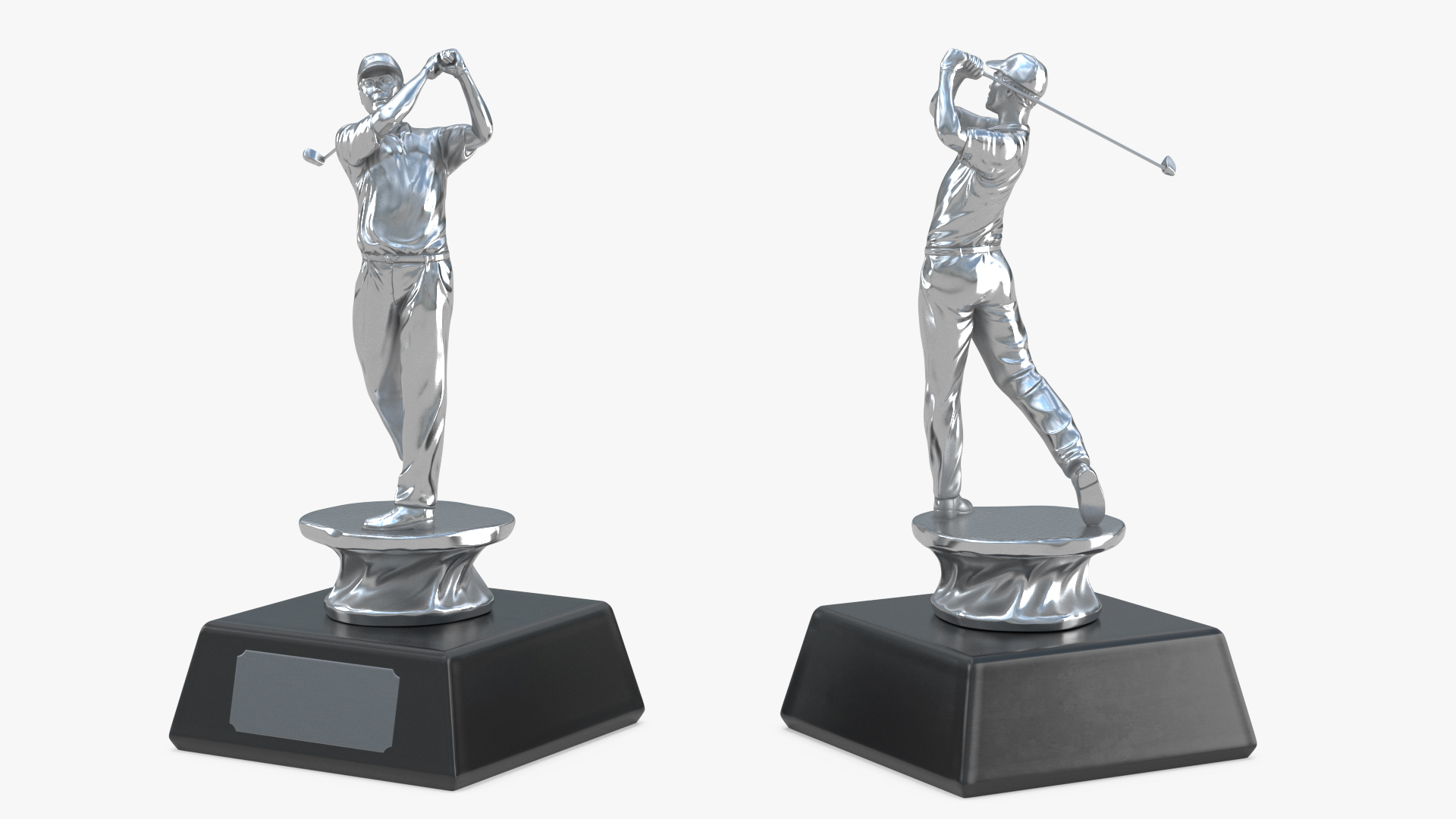 Golf Award Silver 3D