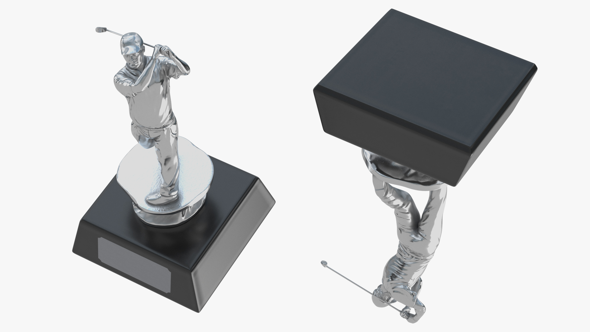 Golf Award Silver 3D